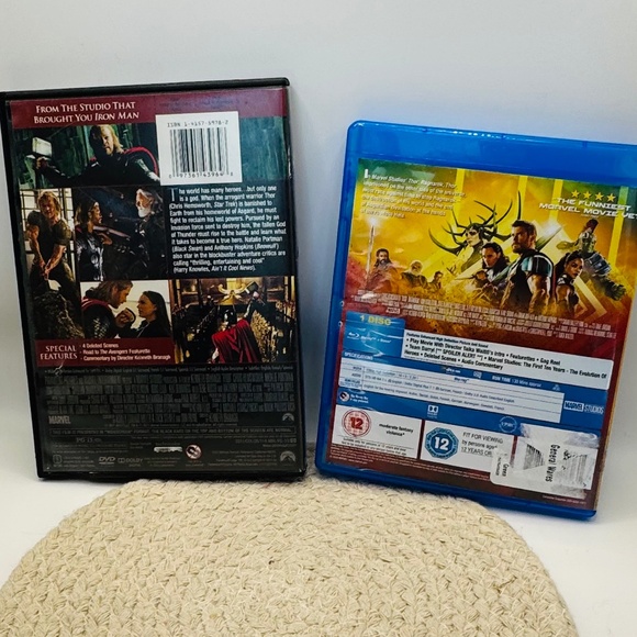 2 Piece Marvel Studios Thor Dvd's And Blue-ray - Picture 2 of 8